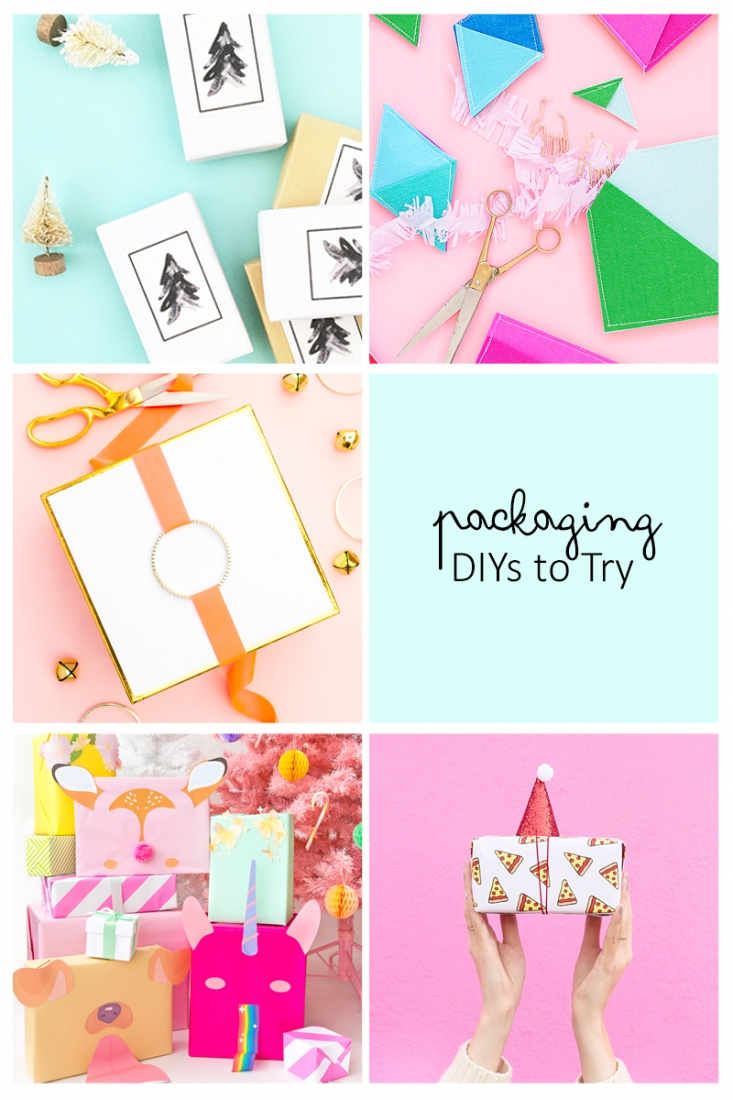 5 Holiday DIY Packaging Ideas - This roundup is all about pretty DIY packages for under the Christmas tree. Click through for the details!