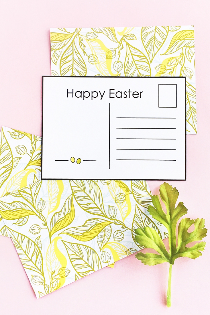 DIY Easter Postcards (Free Printable) on Maritza Lisa - Create your own postcards and send them off for Easter with this easy tutorial. Click through for your copy!