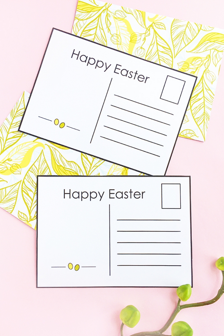 DIY Easter Postcards (Free Printable) on Maritza Lisa - Create your own postcards and send them off for Easter with this easy tutorial. Click through for your copy!