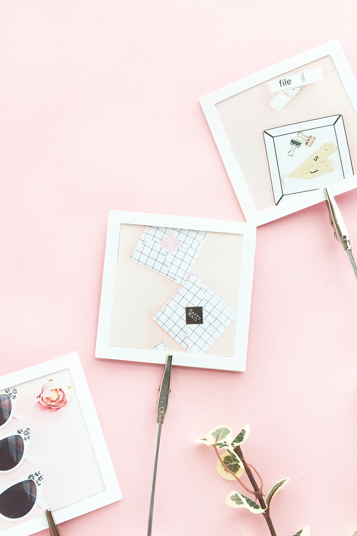 DIY Mini Picture Frames - Maritza Lisa - Create your own mini picture frames with this free cut file or PDF file! Click through to download!