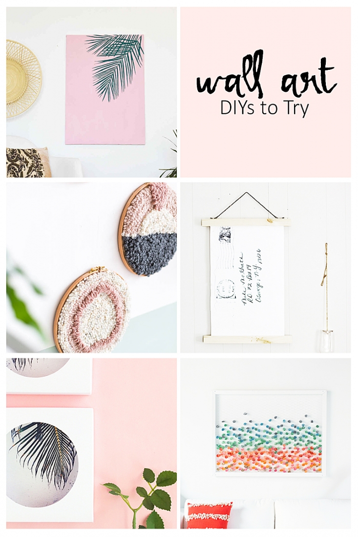 5 Must Try Wall Art DIYs - If you're looking to change up your decor, check out these amazing tutorials and how-tos for making your own artwork!