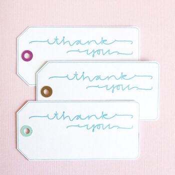 Gift Tags With Lettering