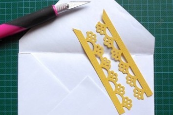 DIY Envelope Lining with Paper Punches