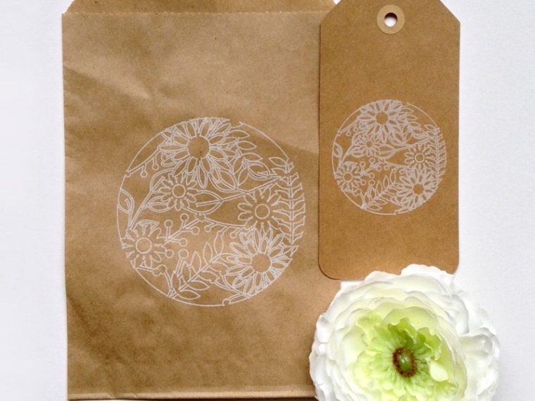 Treat Bags and Tags using the Silhouette Sketch Pen