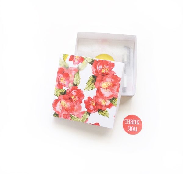 DIY Watercolor Floral Gift Box - Maritza Lisa