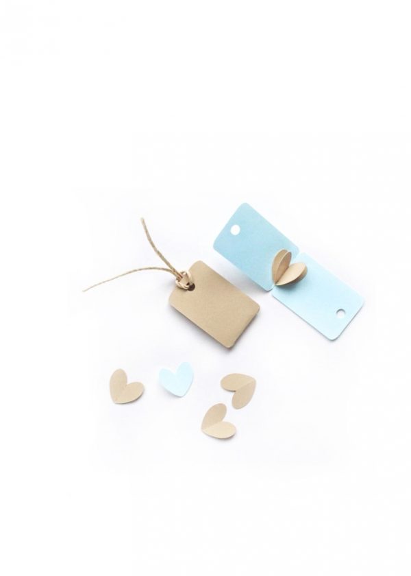 How To Make DIY 3D Mini Heart Tags - Maritza Lisa