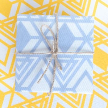 DIY Fabric covered gift boxes