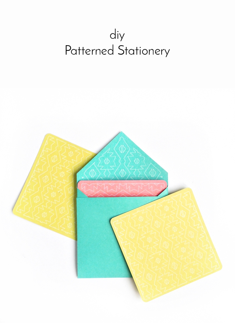 DIY Patterned Stationery - Maritza Lisa - Silhouette Sketch Pens - Silhouette Pen Holder - Silhouette Cameo Project - DIY Stationery - Paper Goods - Pattern - DIY Envelope - Silhouette Design Store - Sakura Gel Pen