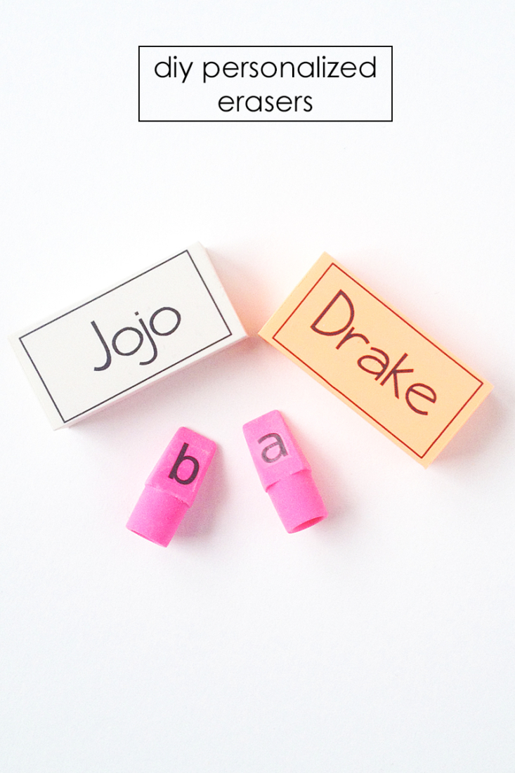 DIY Stationery: Personalized Erasers - Maritza Lisa