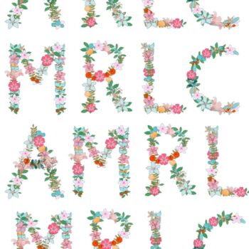 Create your own Floral Monograms with Silhouette's Tattoo Paper