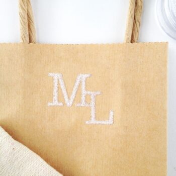 Textured Monograms with Silhouette's Double Sided Starter Kit