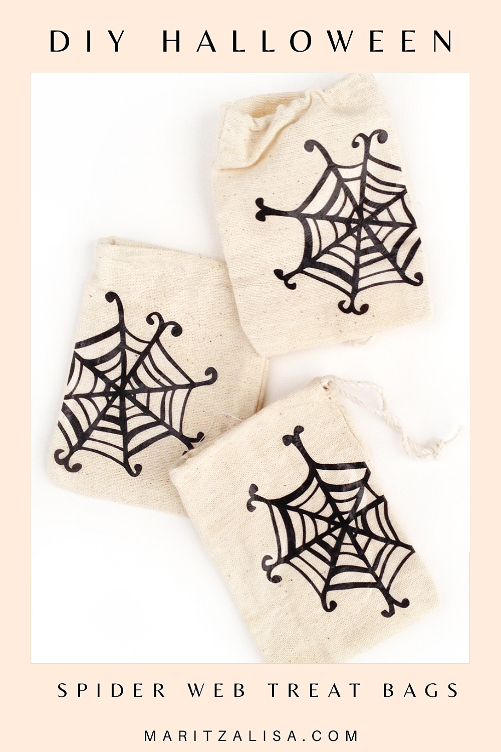DIY Halloween - Spider Web Treat Bags