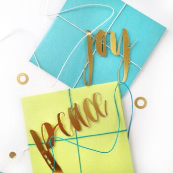 Festive Brushy Gift Embellishments #MaritzaLisa #BrushyFont #SilhouetteCuttingMachine