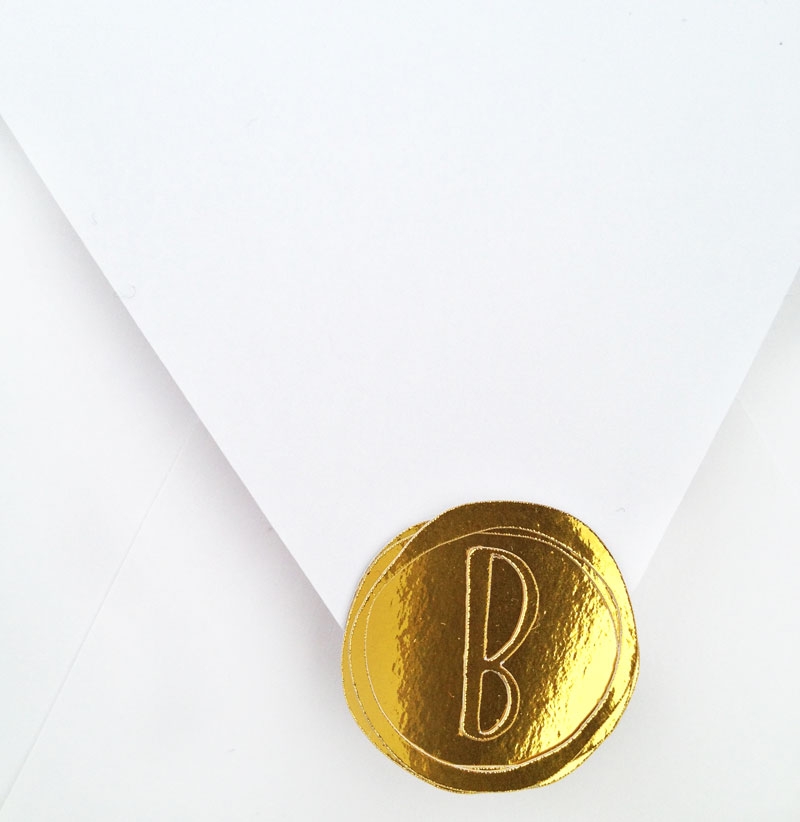 Best DIYs of 2015 on Maritza Lisa: DIY Faux Wax Seals with Gold Foil