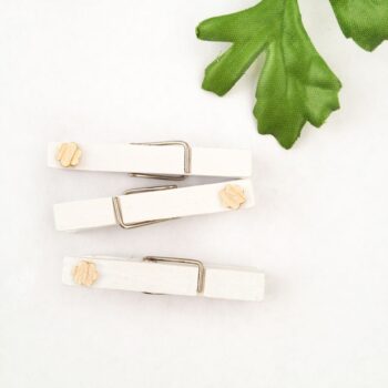 Easy DIY wooden flower clothespins