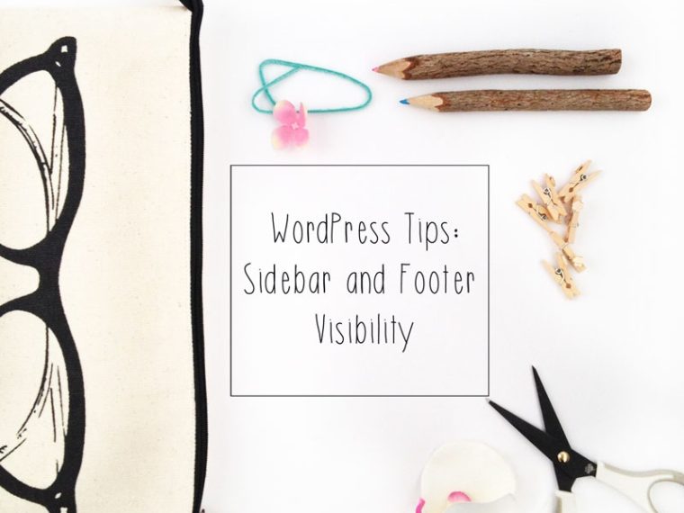 Footer and Sidebar Visibility