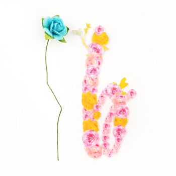 DIY Floral Monogrammed Tags - Maritza Lisa