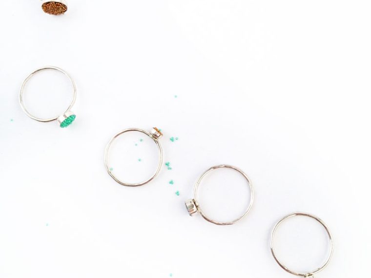 DIY Jewelry - Beaded Stackable or Midi Rings