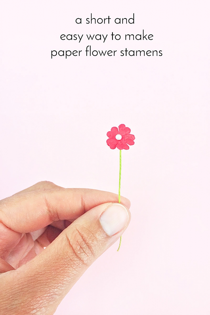 If you make your own paper flowers, this DIY Paper Flower Stamens tutorial is perfect for you. You won't believe how easy it is!