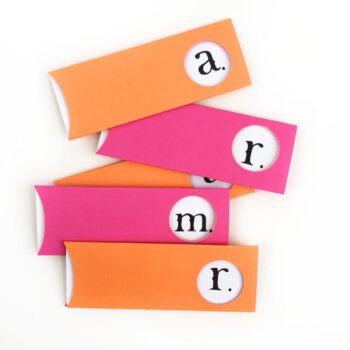 DIY Monogrammed Tag and Sleeve Set - Maritza Lisa