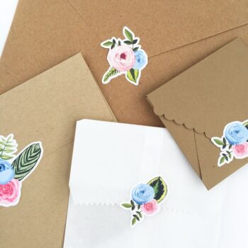 DIY Stationery - Floral Stickers - Maritza Lisa