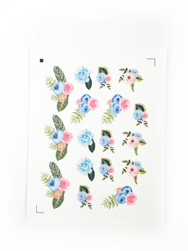 DIY Floral Stickers