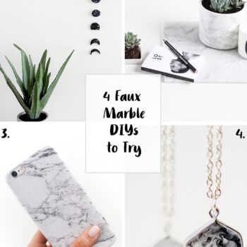 4 Faux Marble DIYs to Try
