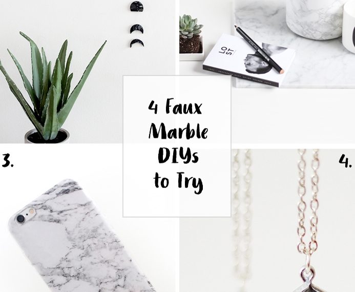 4 Faux Marble DIYs to Try