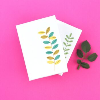 DIY Stationery - Leaf Stickers - Maritza Lisa
