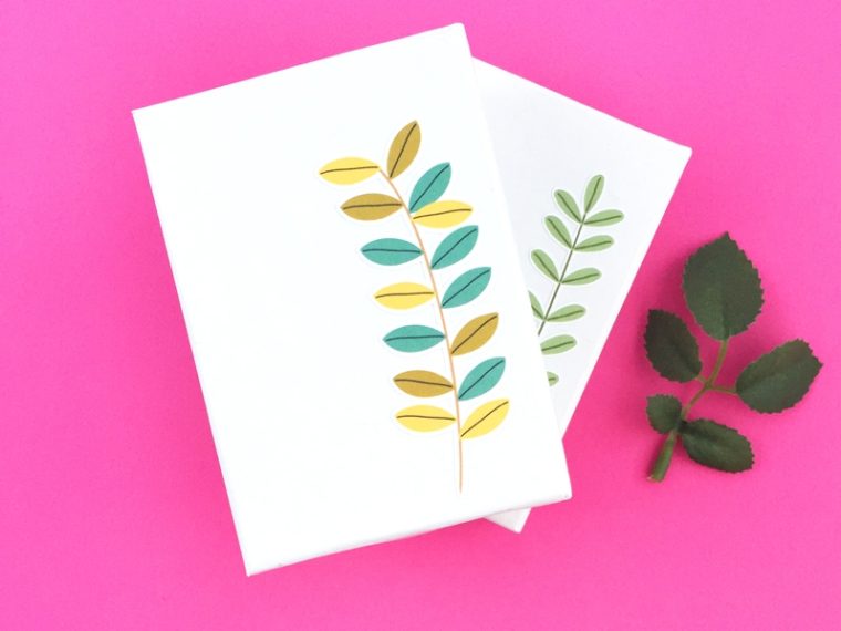 DIY Stationery - Leaf Stickers - Maritza Lisa