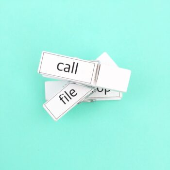 DIY Labelled Desk Clips - Maritza Lisa