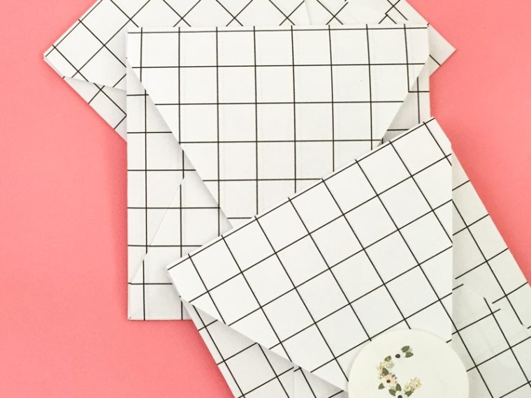 DIY Grid Envelopes - Maritza Lisa