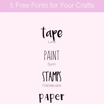 5 Free Fonts For Your Crafts - Maritza Lisa: Looking for some fonts to add the perfect design touch to your crafts? Click to learn more about these 5 free fonts I use all the time