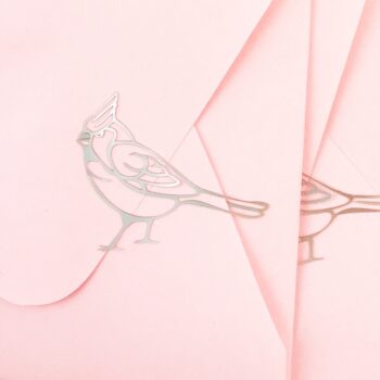 DIY Gold Cardinal Seals - Maritza Lisa: These sweet cardinal seals are made with printable gold foil make perfect seals for all your envelopes and packages. Click through for tutorial...