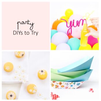 5 Party DIYs To Try on Maritza Lisa - This week's inspiration is all about parties and some pretty DIYs to add that personal touch to your celebrations. Click through for details on each DIY