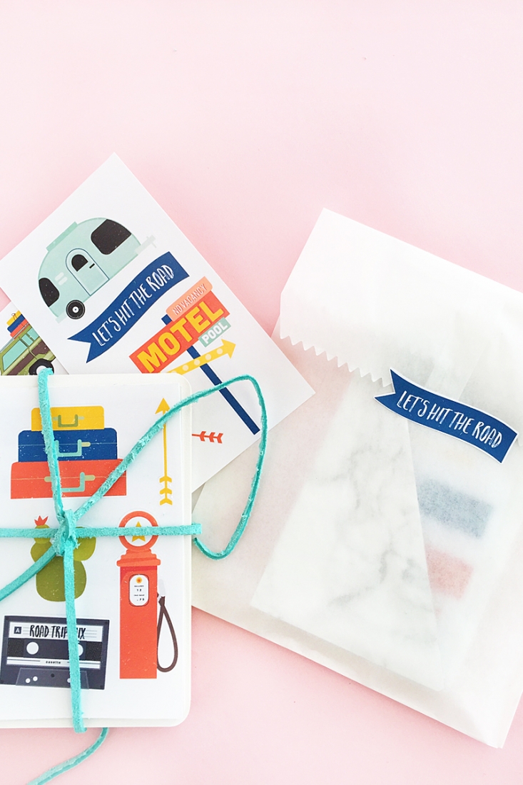 DIY Travel Sticker Gift Set on Maritza Lisa - Make your own travel stickers and seals, then package them into a perfect gift for all your loved ones who are adventure-bound. Click through for the tutorial!