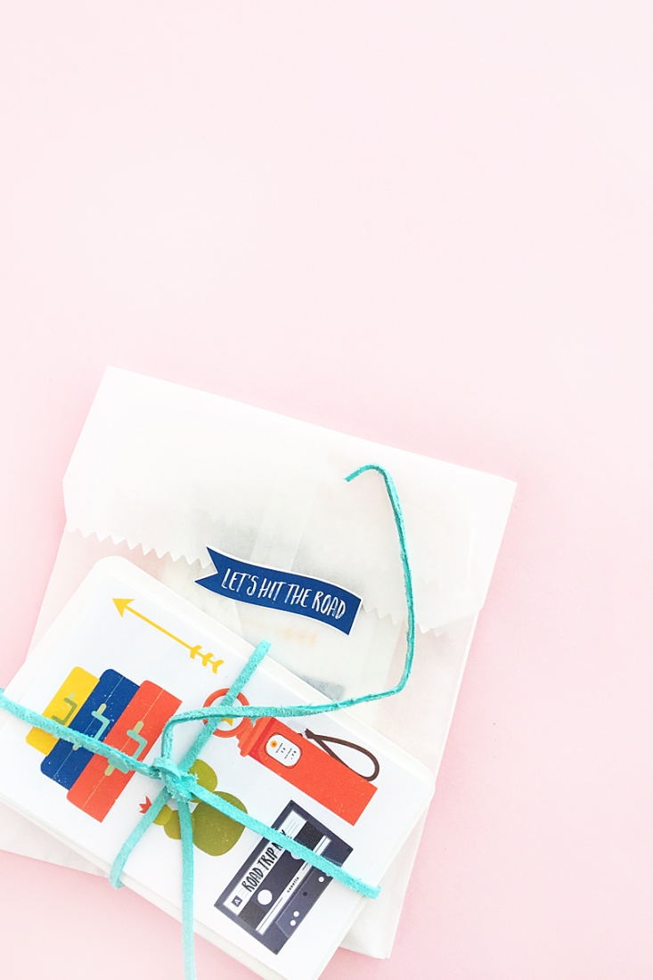 DIY Travel Sticker Gift Set on Maritza Lisa - Make your own travel stickers and seals, then package them into a perfect gift for all your loved ones who are adventure-bound. Click through for the tutorial!