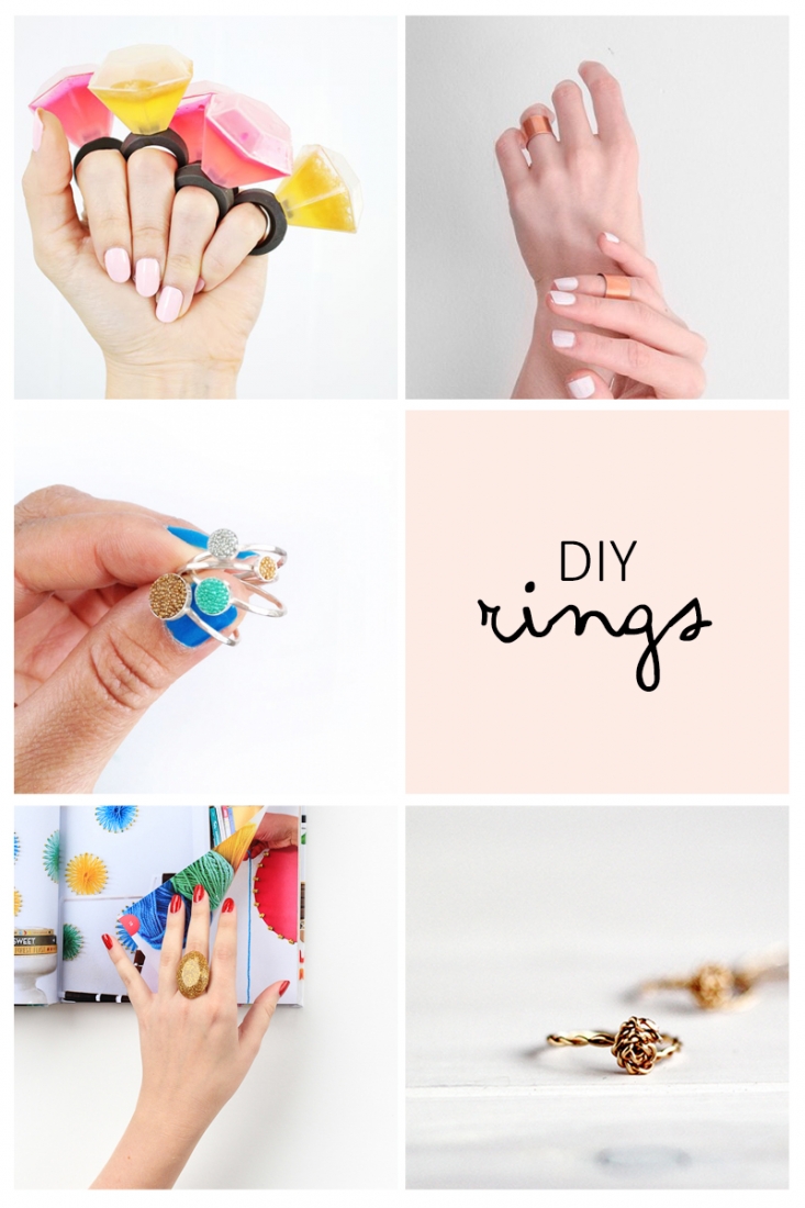 5 Must Try DIY Rings - This week's inspiration is all about DIY Rings. These rings are the perfect summer accessories. Click through to get the scoop on how to make your own!