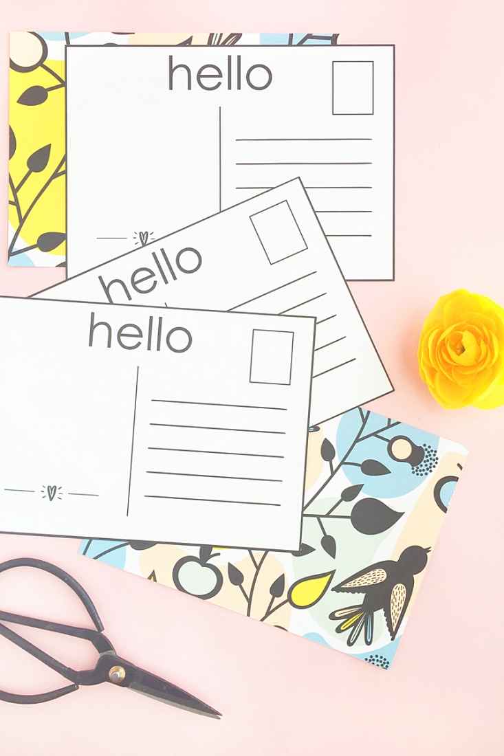 DIY Patterned Postcards - Design your own postcards with pretty patterns and then send them to loved ones. Click through for the tutorial on Maritza Lisa!