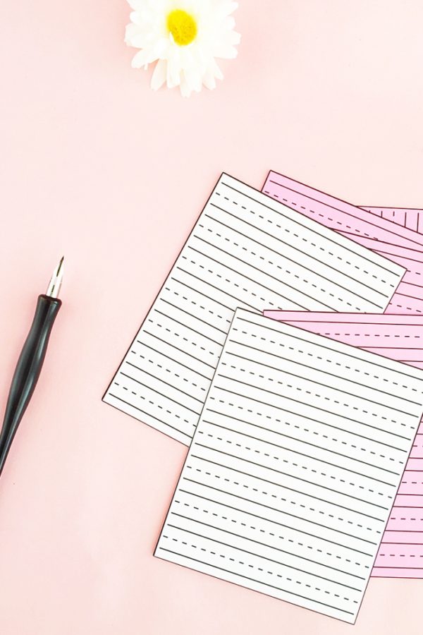 DIY Mini Lettering Practice Sheets