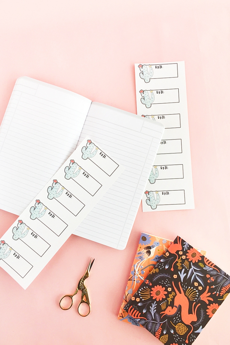 DIY Cactus Planner Stickers - Create and decorate your journals with these sweet cactus date planner stickers. Click through for tutorial on Maritza Lisa!