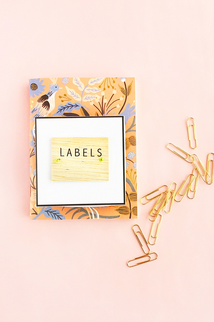 DIY Balsa Wood Labels - Maritza Lisa: Looking for a new way to label and organize? Check out this tutorial for wood labels - great for journals/planners! 