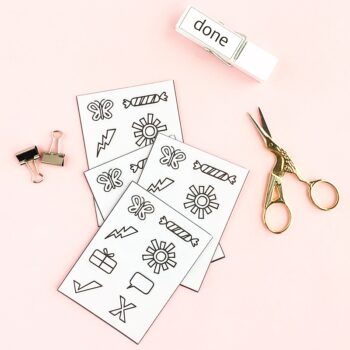 DIY Transparent Planner Stickers - Maritza Lisa - A tutorial showing you how to use clear sticker paper to make stickers for your journal - Silhouette Cameo Project - How to make planner stickers