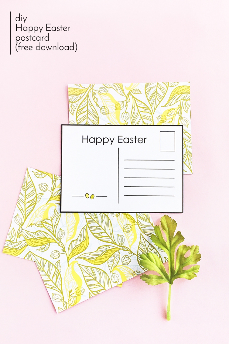 DIY Easter Postcards (Free Printable) on Maritza Lisa - Create your own postcards and send them off for Easter with this easy tutorial. Click through for your copy!