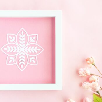 DIY Leaf In Leaf Wall Art - Maritza Lisa - Make your own wall art with your favorite leaf design, a picture frame and cardstock. Click through for the instructions of this DIY and Crafts tutorial!