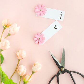 Quick and Easy DIY Monogrammed Gift Tags - I'm taking 2 favorites to make cute personalized gift tags. Perfect for all your gifts and packages! Click through for this DIY and Crafts tutorial