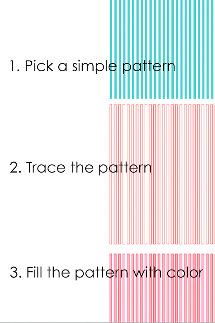 How to Change Colors of Simple Patterns in Silhouette Studio on Maritza Lisa - Click through to learn how to change colors of your favorite patterns!