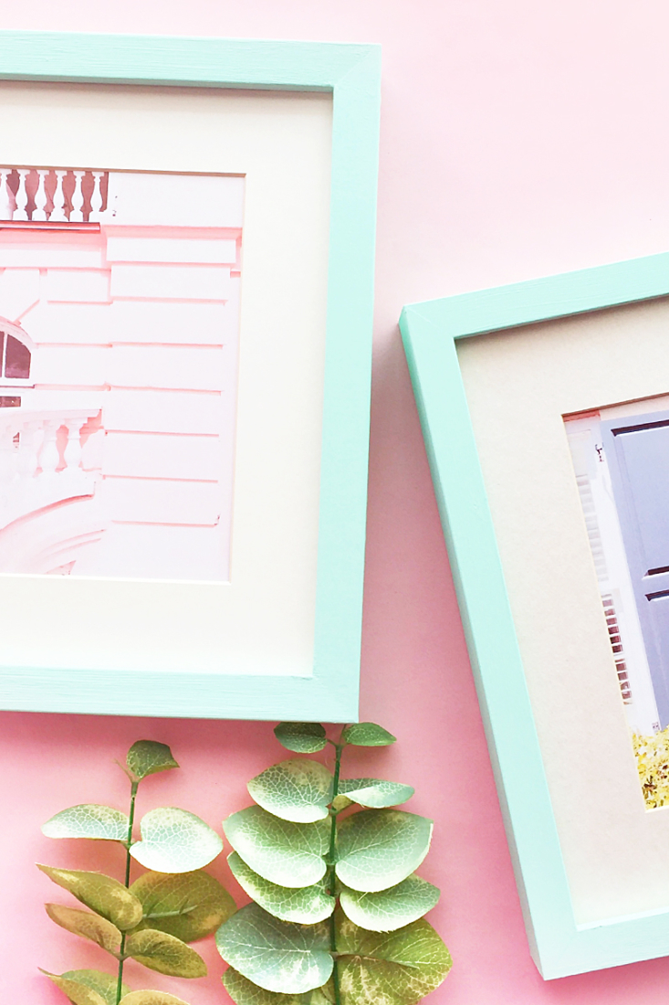 Easy DIY Pastel Picture Frames - Maritza Lisa: If you love pastels as much as I do, give your walls or shelves a quick and easy refresh with this tutorial.