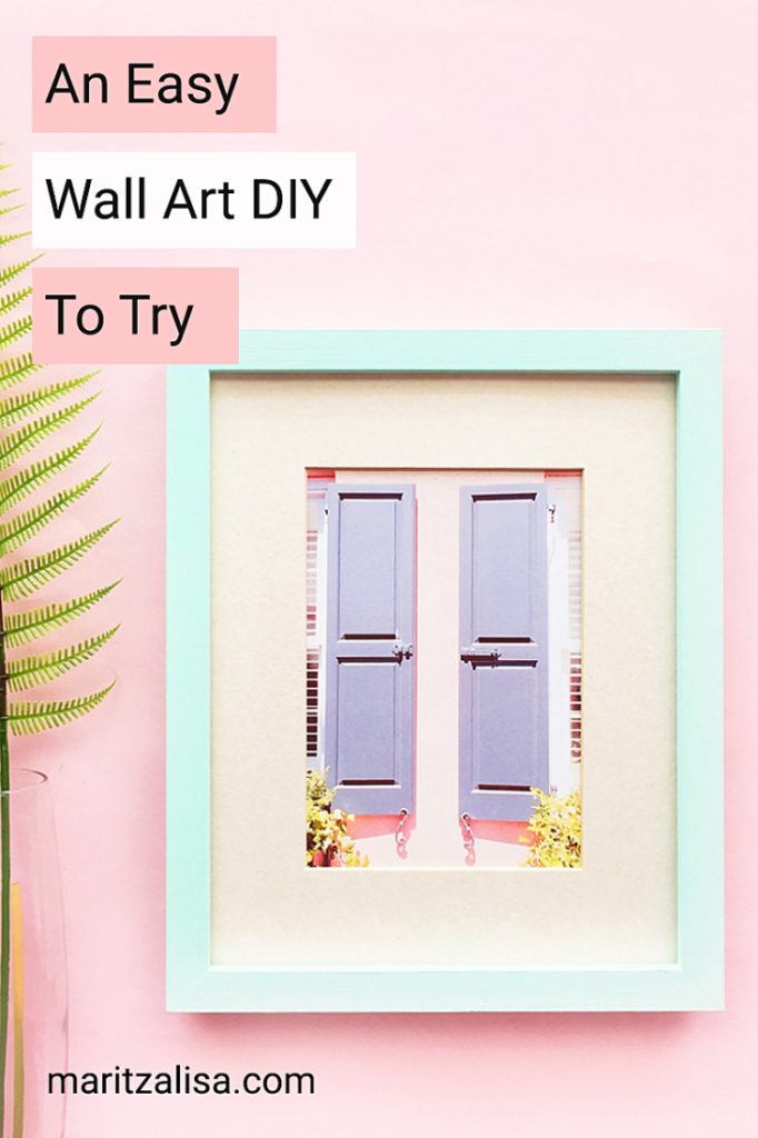 Easy DIY Pastel Picture Frames - Maritza Lisa