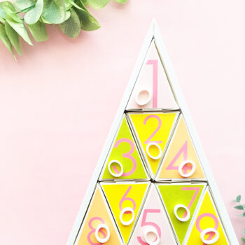 DIY Pastel Advent Calendar - Decorate your own Advent Calendar with Silhouette! Click through for the tutorial on Maritza Lisa #diy #christmas #holidays #adventcalendar #crafts #silhouetteProject